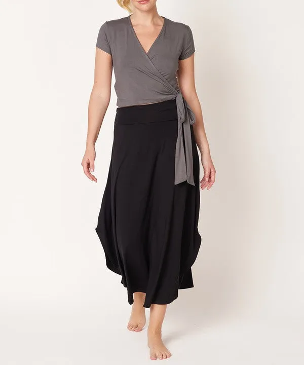 BAMBOO WRAP CROP CAM SLV