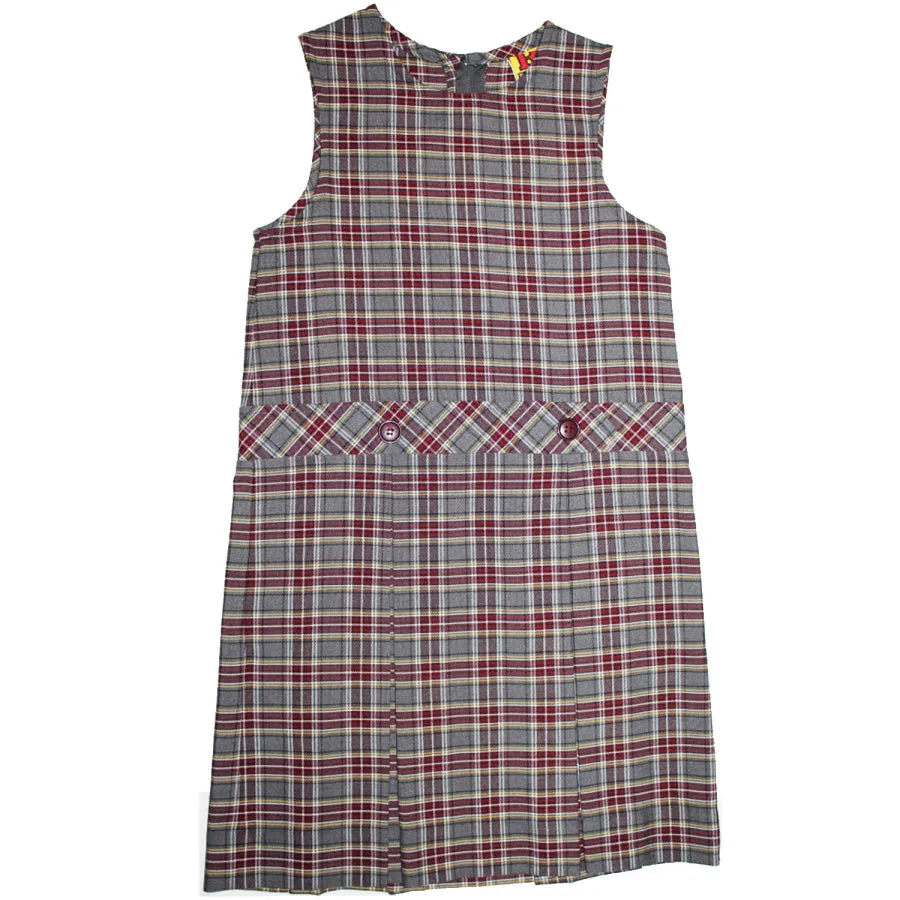 Bold Copy of Girls High-Neck Pleated Plaid Jumper