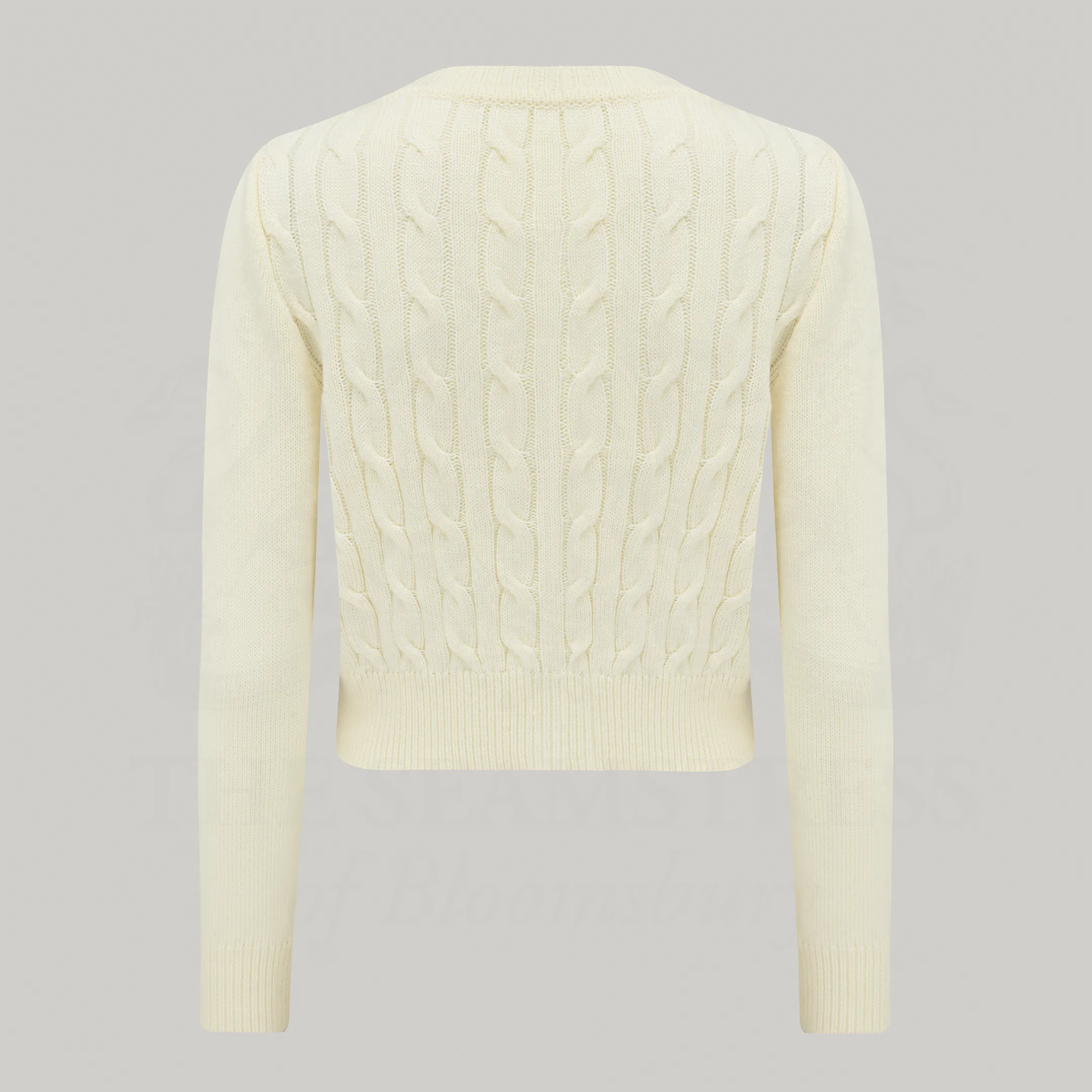 Cable Knit Cardigan in Cream