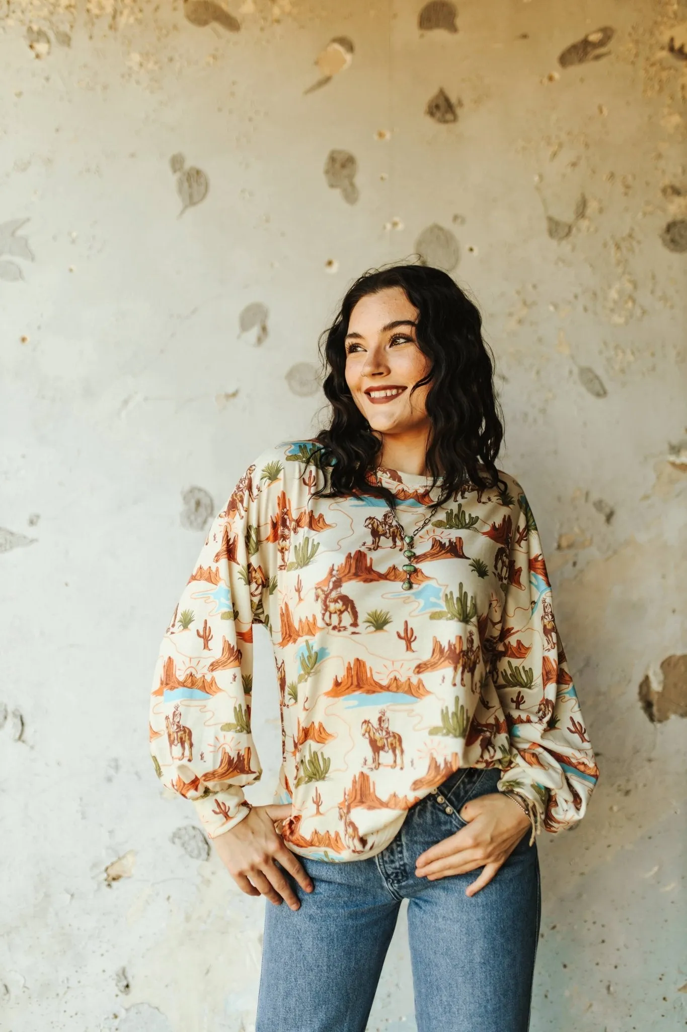 Desert Oasis Graphic Sweatshirt