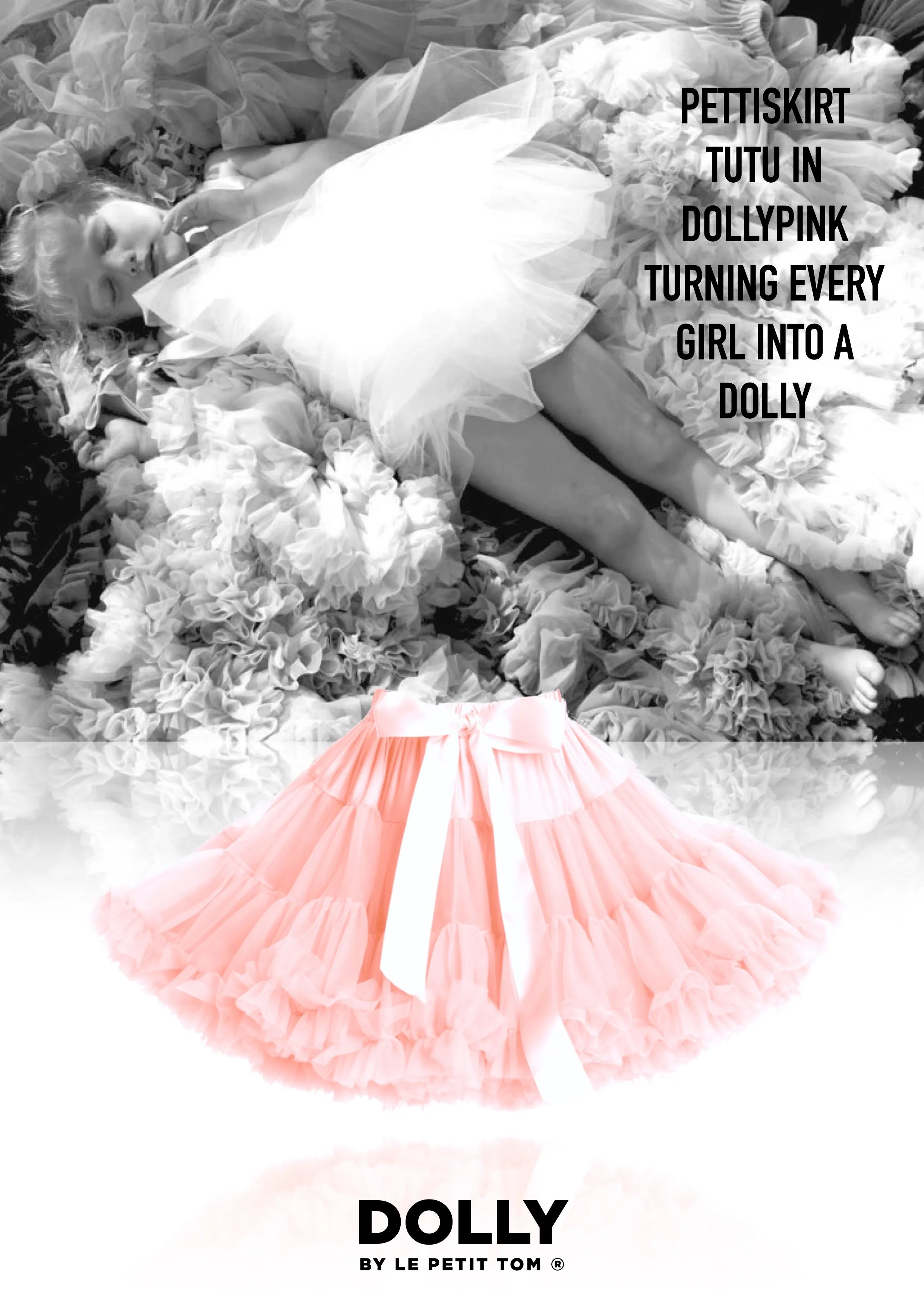 DOLLY by Le Petit Tom ® DOLLYPINK pettiskirt dollypink