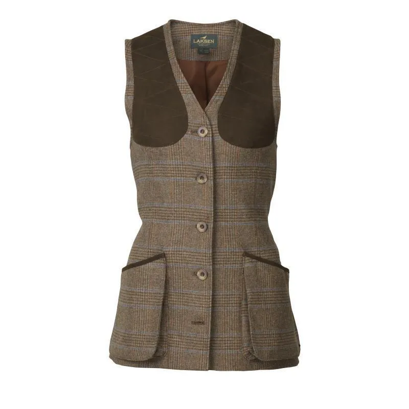Laksen Ladies Tweed Shooting Vest - Bell Tweed