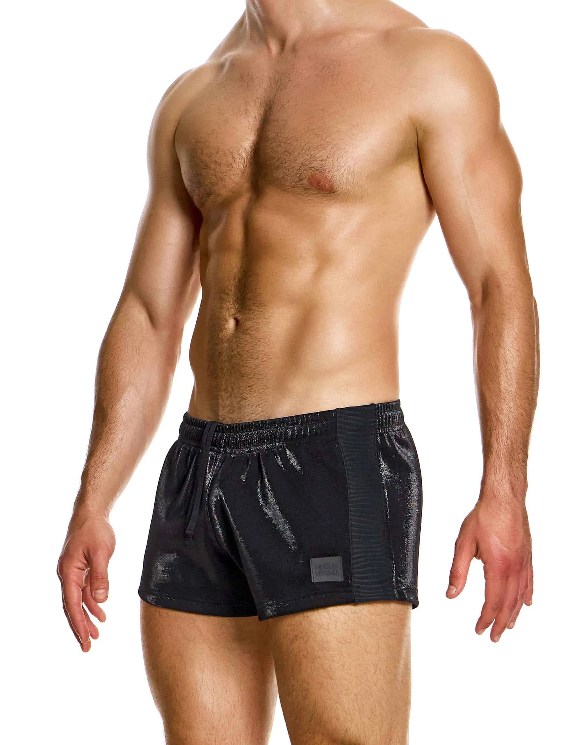 Modus Vivendi Curved 80s Shorts Black
