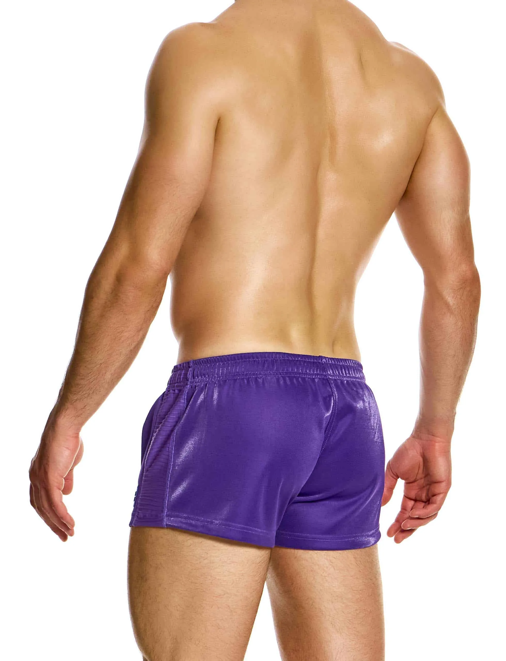Modus Vivendi Curved 80s Shorts Purple