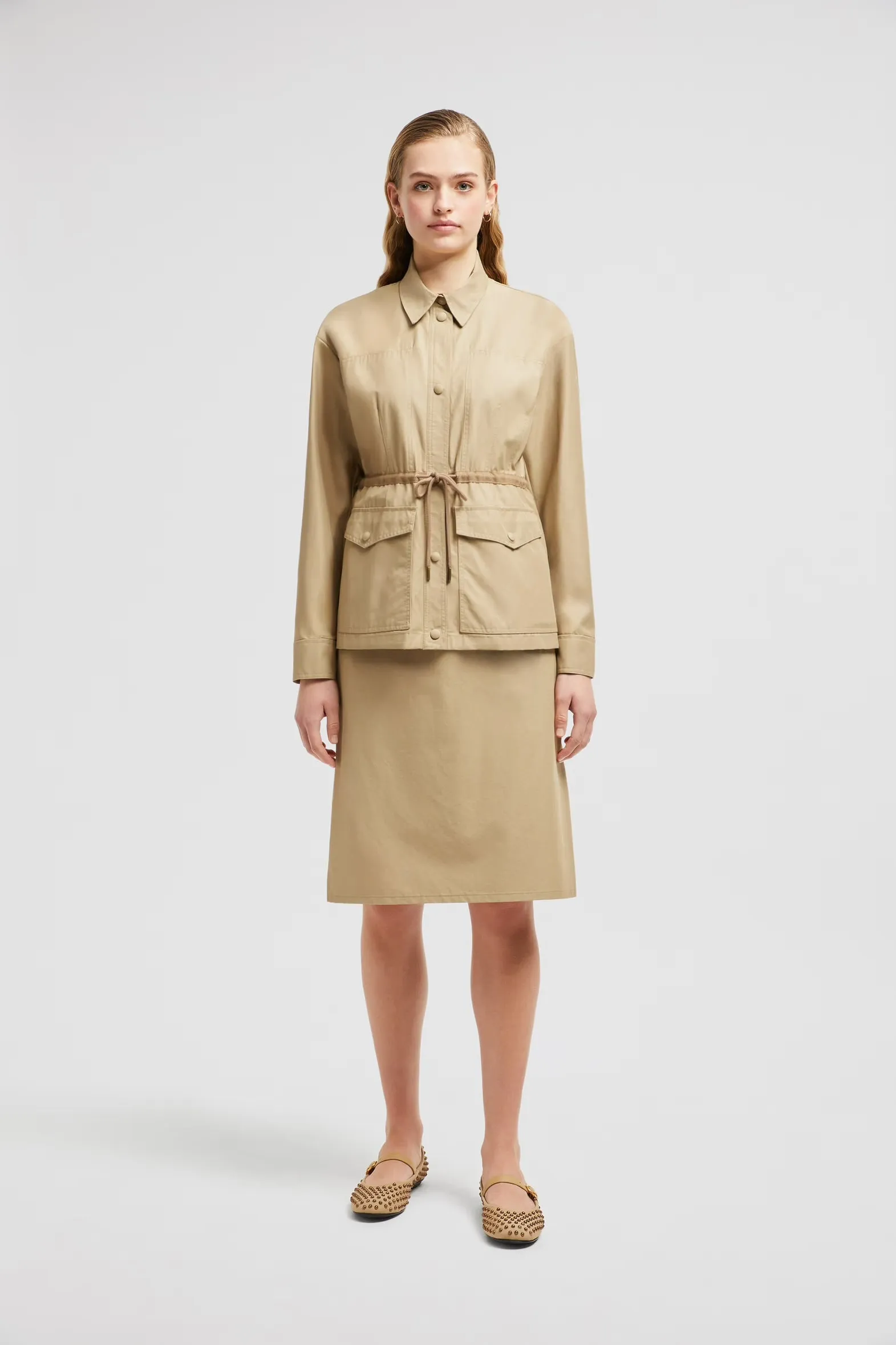 MONCLER BEIGE SAULON FIELD JACKET