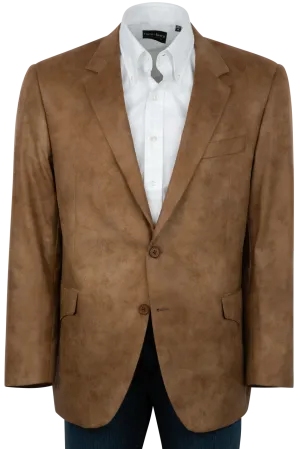 Pinto Ranch Tan Leather Micro Fiber Sport Coat