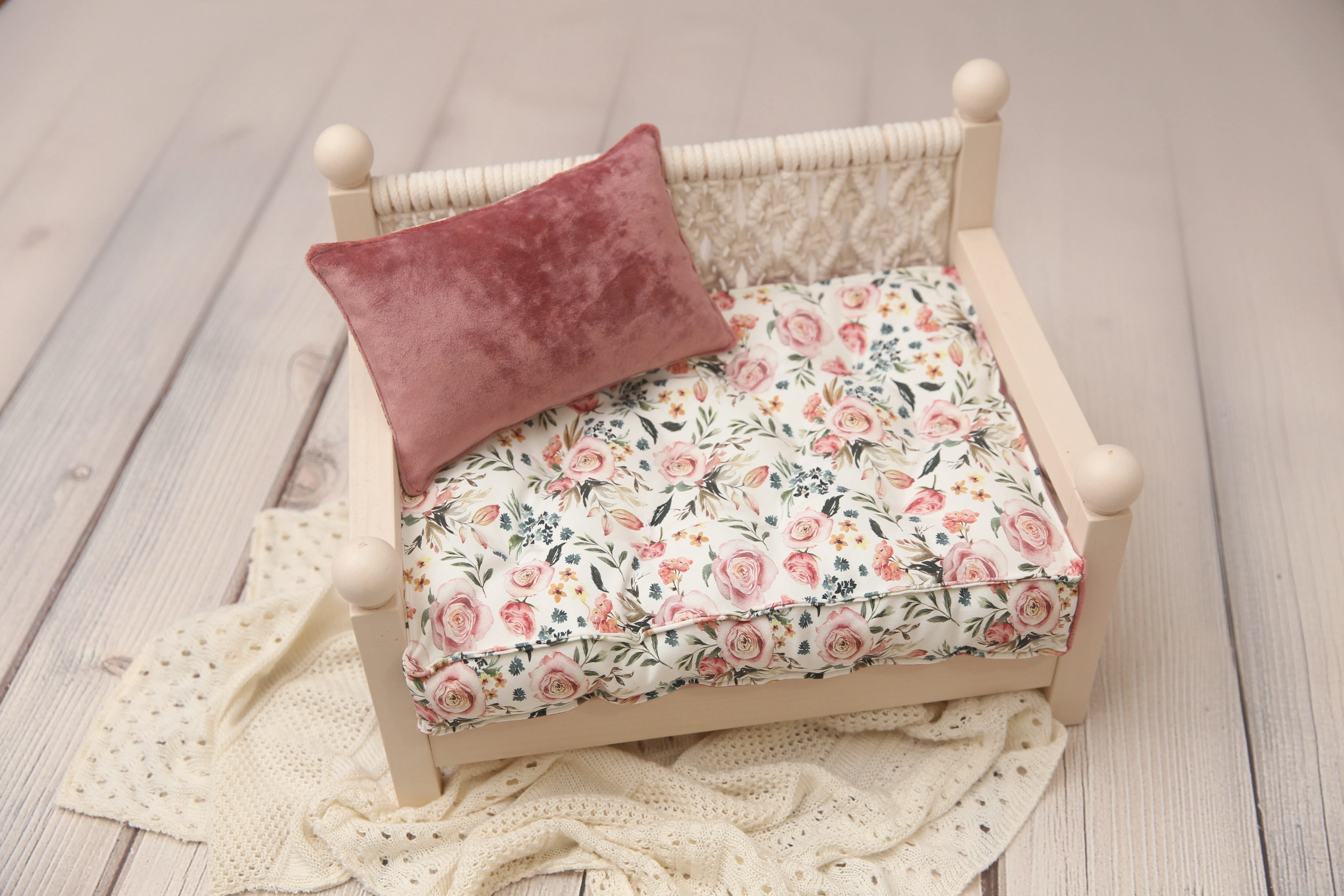 Roses REVERSIBLE 2 Color Mattress/Pillow Set- MADE TO ORDER