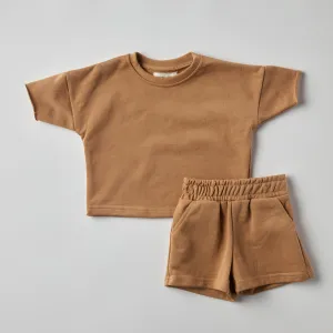 Scout Short Set in Brown