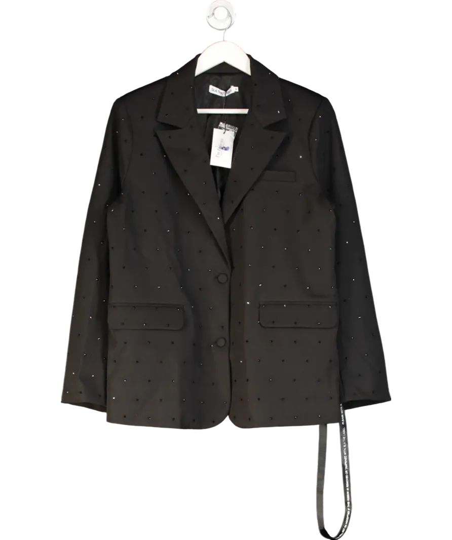 SLA the label Black Embellished Harper Blazer UK M