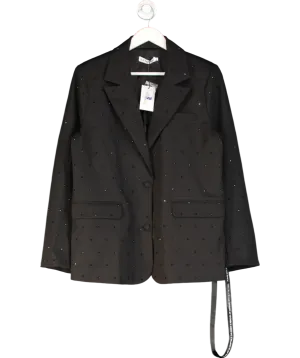 SLA the label Black Embellished Harper Blazer UK M