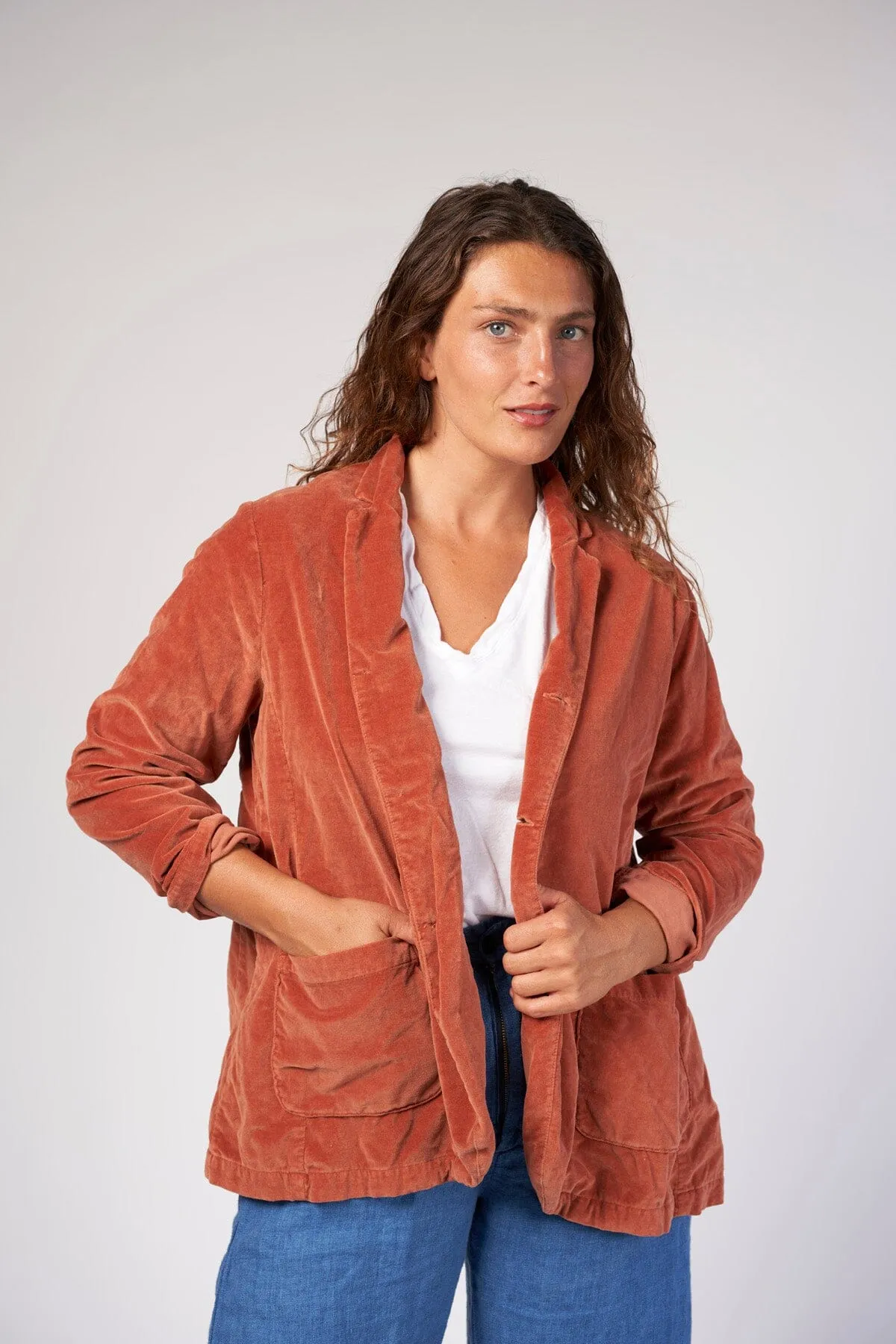 Tessa Jacket - Cotton Velvet