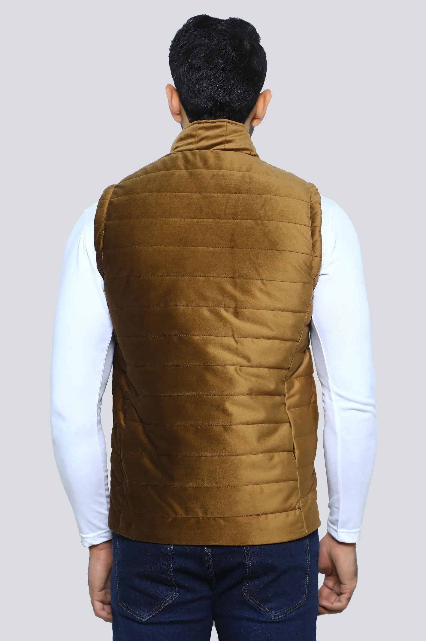 Velvet Sleeveless Jacket