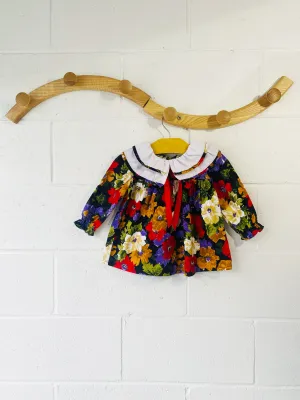 Vintage Bold Florals Dress, 18 months