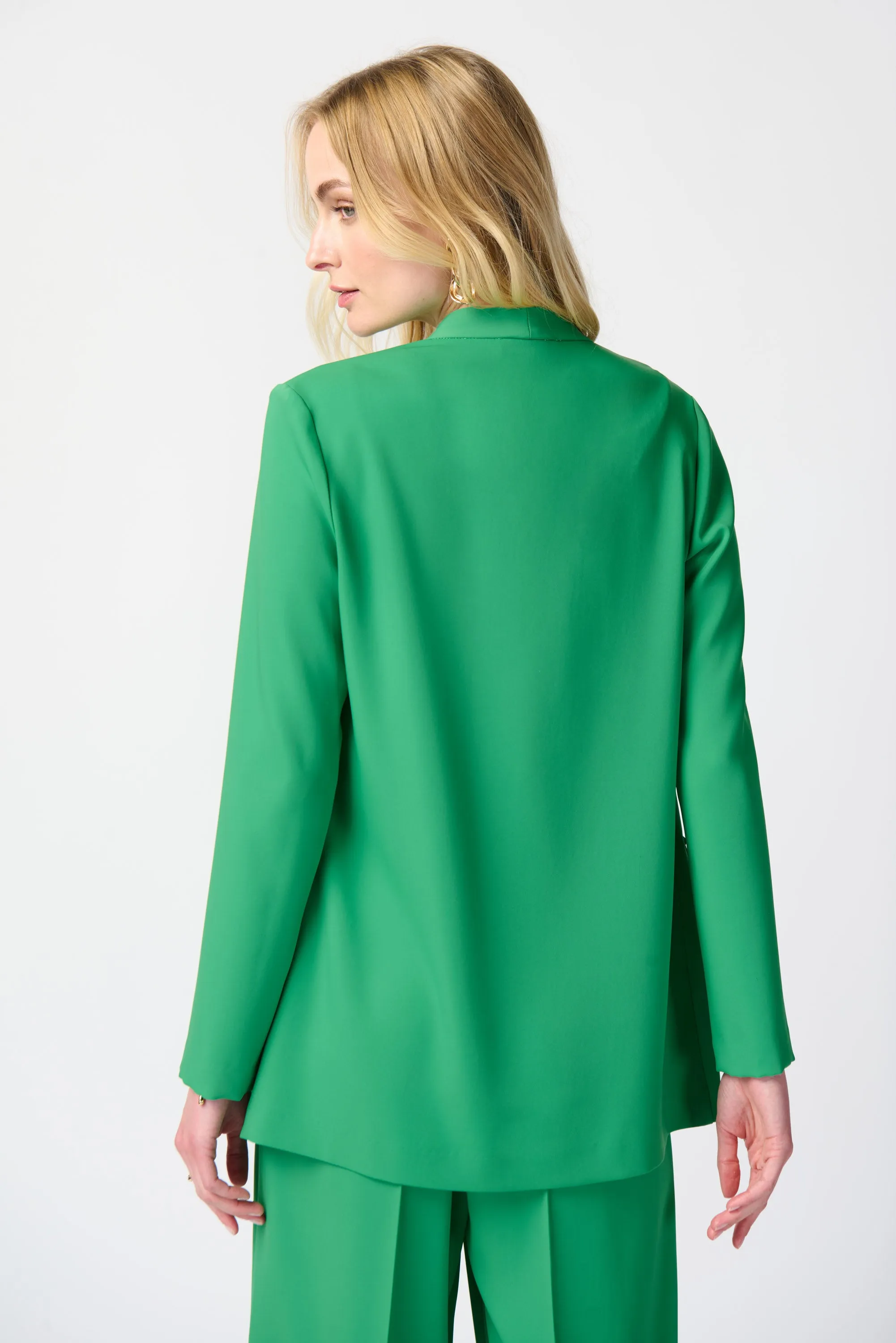 Woven Straight Blazer