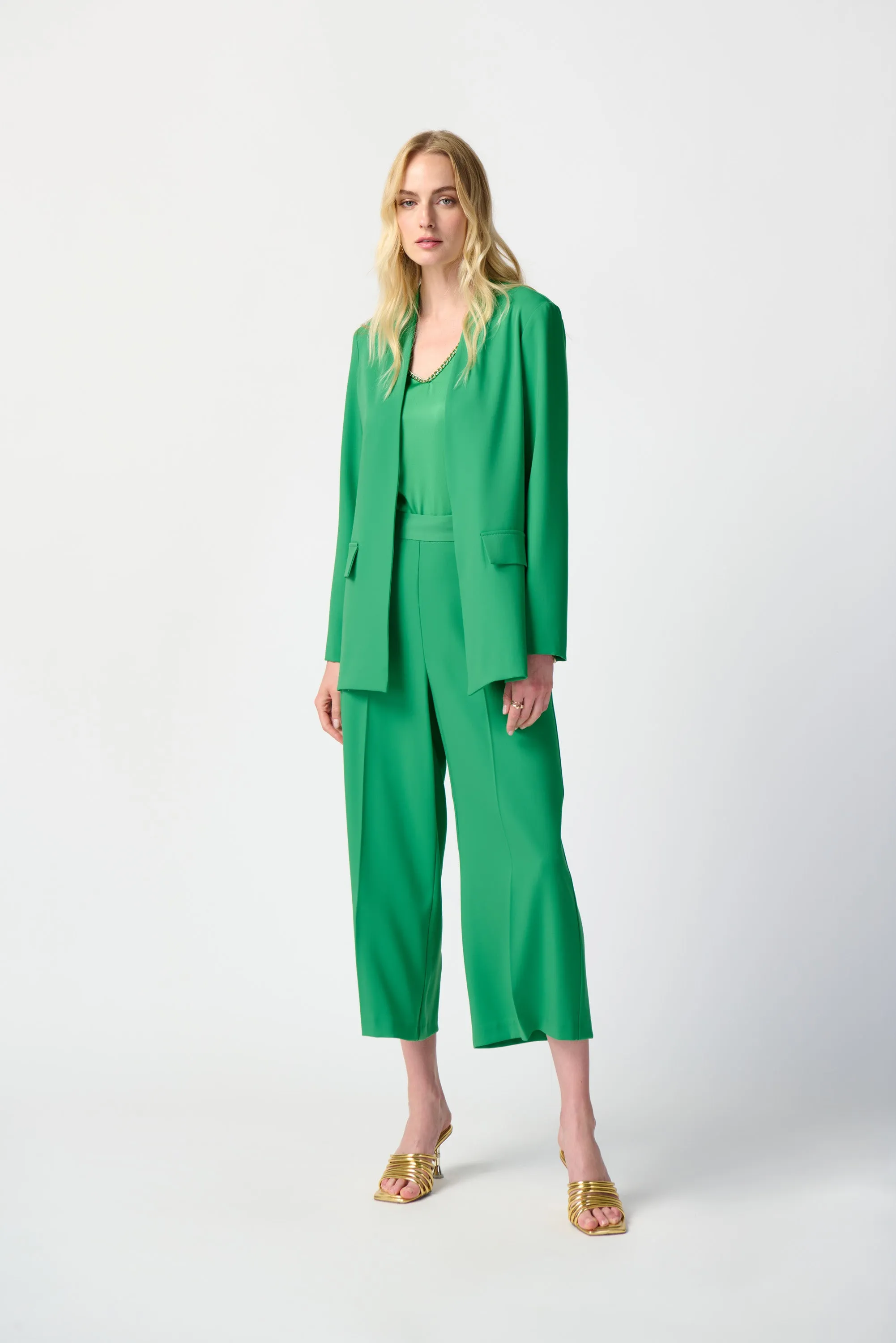 Woven Straight Blazer